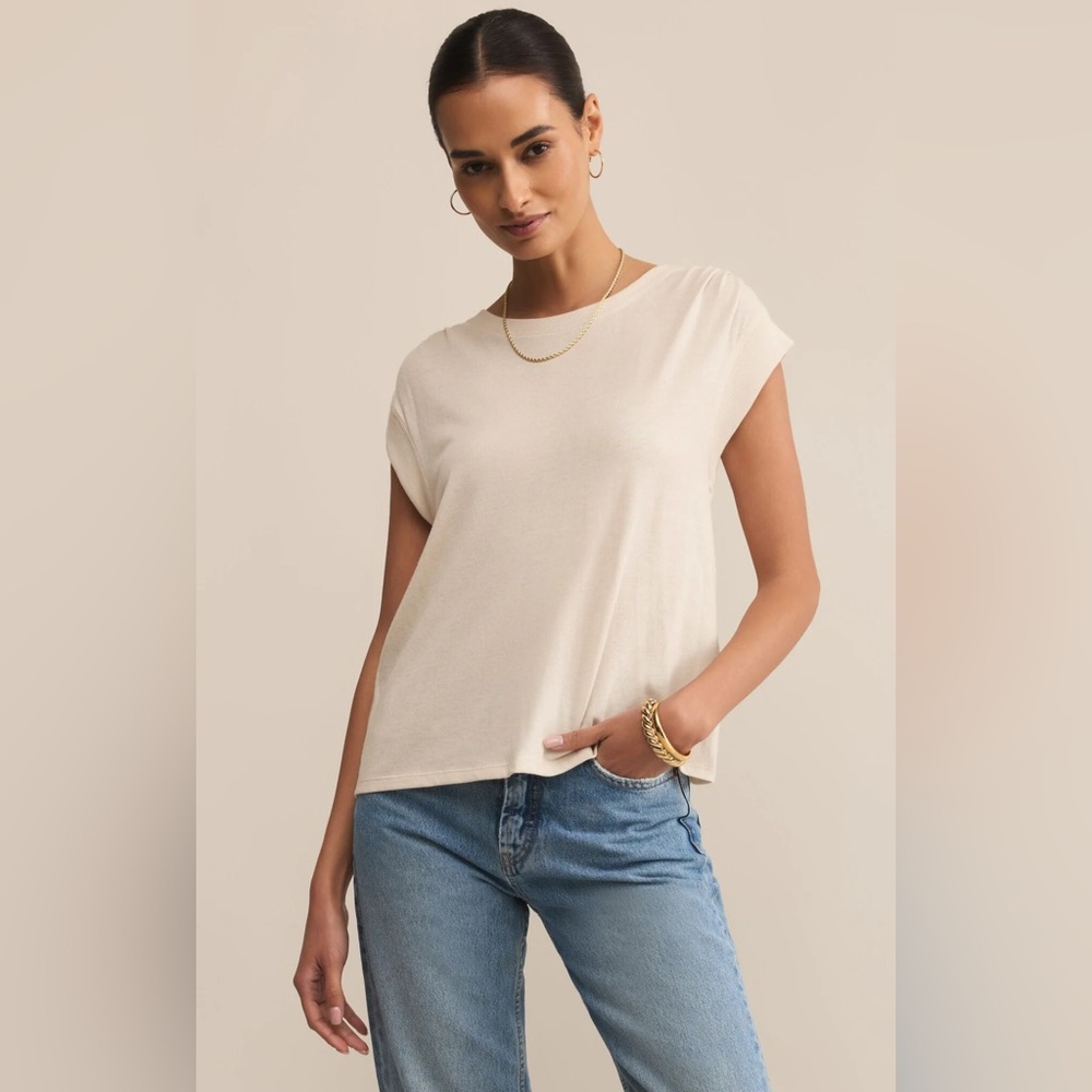 Cream Short Sleeve Women's Tee